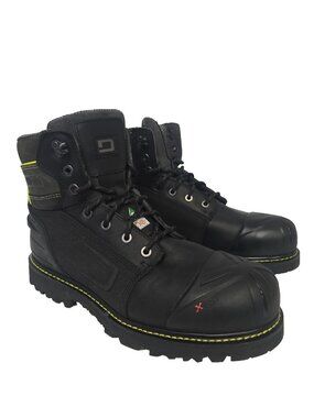 Dakota Mens 6'' X-Toe Quad Comfort Steel Toe Composite Plate Work Boot Black 13M